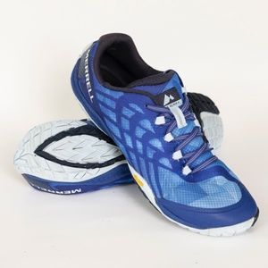 Merrell Trail Glove 4 Women's Trail Running, Vibram Sole, Blue, J77704, Size 8.5